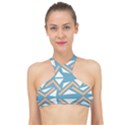 Abstract geometric design    High Neck Bikini Top View1