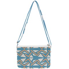 Abstract Geometric Design    Double Gusset Crossbody Bag by Eskimos