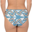 Abstract geometric design    Double Strap Halter Bikini Bottom View2