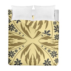 Folk Flowers Print Floral Pattern Ethnic Art Duvet Cover Double Side (full/ Double Size) by Eskimos