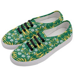 Folk Flowers Print Floral Pattern Ethnic Art Women s Classic Low Top Sneakers by Eskimos