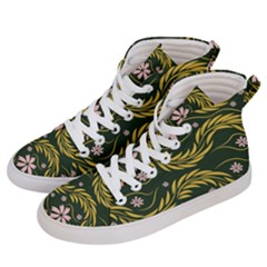 Folk Flowers Print Floral Pattern Ethnic Art Men s Hi-top Skate Sneakers by Eskimos