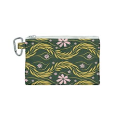 Folk Flowers Print Floral Pattern Ethnic Art Canvas Cosmetic Bag (small) by Eskimos