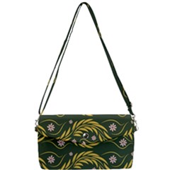 Folk Flowers Print Floral Pattern Ethnic Art Removable Strap Clutch Bag by Eskimos