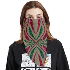 Folk Flowers Print Floral Pattern Ethnic Art Face Covering Bandana (triangle) by Eskimos