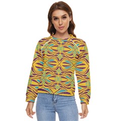 Folk Flowers Print Floral Pattern Ethnic Art Women s Long Sleeve Raglan Tee