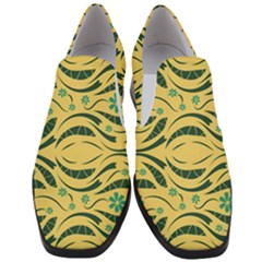 Folk Flowers Print Floral Pattern Ethnic Art Women Slip On Heel Loafers by Eskimos