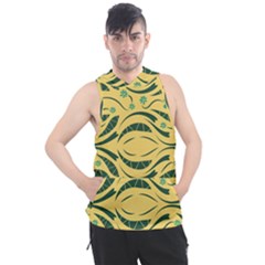 Folk Flowers Print Floral Pattern Ethnic Art Men s Sleeveless Hoodie by Eskimos