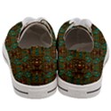 Artworks Pattern Leather Lady In Gold And Flowers Women s Low Top Canvas Sneakers View4