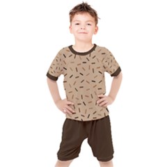 Mocha And Chocolate Kids  Tee And Shorts Set by 3087872