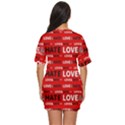 Love And Hate Typographic Design Pattern Just Threw It On Dress View4