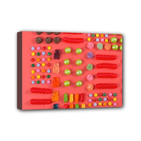 Istockphoto-1211748768-170667a Sweet-treats-candy-knolling-flatlay Backgrounderaser 20220427 131956690 Screenshot 20220515-210318 Mini Canvas 7  X 5  (stretched) by neiceebeazzdesigns