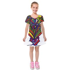 323e9da6-3c5d-45a8-8e87-448e29102b76 Kids  Short Sleeve Velvet Dress by oneheartbeat