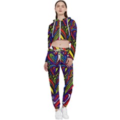 323e9da6-3c5d-45a8-8e87-448e29102b76 Cropped Zip Up Lounge Set by oneheartbeat