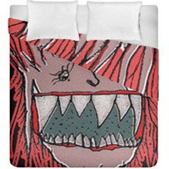 Evil Monster Close Up Portrait Duvet Cover Double Side (king Size) by dflcprintsclothing