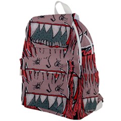 Evil Monster Close Up Portrait Top Flap Backpack by dflcprintsclothing