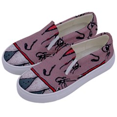 Evil Monster Close Up Portrait Kids  Canvas Slip Ons by dflcprintsclothing