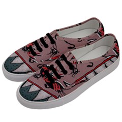 Evil Monster Close Up Portrait Men s Classic Low Top Sneakers by dflcprintsclothing