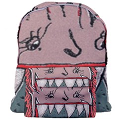 Evil Monster Close Up Portrait Giant Full Print Backpack by dflcprintsclothing