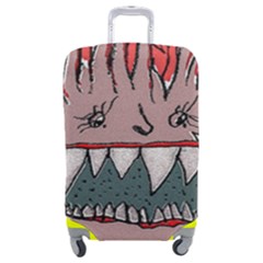 Evil Monster Close Up Portrait Luggage Cover (medium)