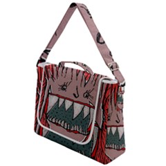 Evil Monster Close Up Portrait Box Up Messenger Bag by dflcprintsclothing