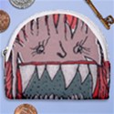 Evil Monster Close Up Portrait Horseshoe Style Canvas Pouch View1