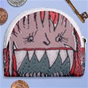 Evil Monster Close Up Portrait Horseshoe Style Canvas Pouch View2