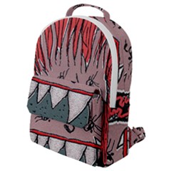 Evil Monster Close Up Portrait Flap Pocket Backpack (small) by dflcprintsclothing