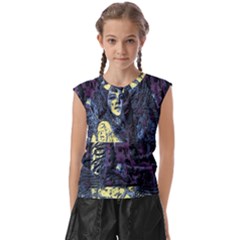 Glitch Witch Ii Kids  Raglan Cap Sleeve Tee