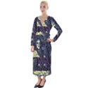 Glitch Witch II Velvet Maxi Wrap Dress View1