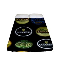 Beer Brands Logo Pattern Fitted Sheet (full/ Double Size) by dflcprintsclothing