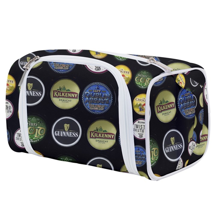 Beer Brands Logo Pattern Toiletries Pouch