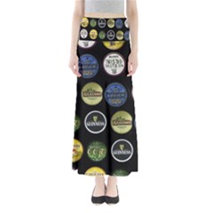 Beer Brands Logo Pattern Full Length Maxi Skirt by dflcprintsclothing