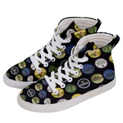 Beer Brands Logo Pattern Women s Hi-top Skate Sneakers