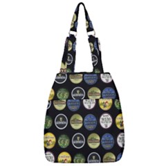 Beer Brands Logo Pattern Center Zip Backpack