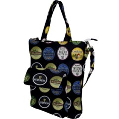 Beer Brands Logo Pattern Shoulder Tote Bag