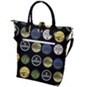 Beer Brands Logo Pattern Buckle Top Tote Bag View2