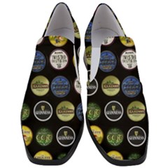 Beer Brands Logo Pattern Women Slip On Heel Loafers by dflcprintsclothing