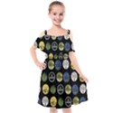 Beer Brands Logo Pattern Kids  Cut Out Shoulders Chiffon Dress View1