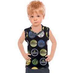 Beer Brands Logo Pattern Kids  Sport Tank Top