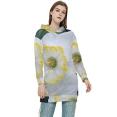 Lemon Sorbet Women s Long Oversized Pullover Hoodie