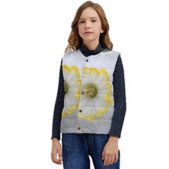 Lemon Sorbet Kid s Short Button Up Puffer Vest	