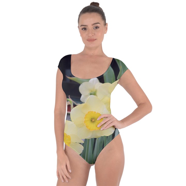 Daffodils in Bloom Short Sleeve Leotard 