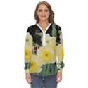 Daffodils in Bloom Zip Up Long Sleeve Blouse View1