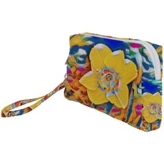 Full Bloom Wristlet Pouch Bag (small) by thedaffodilstore