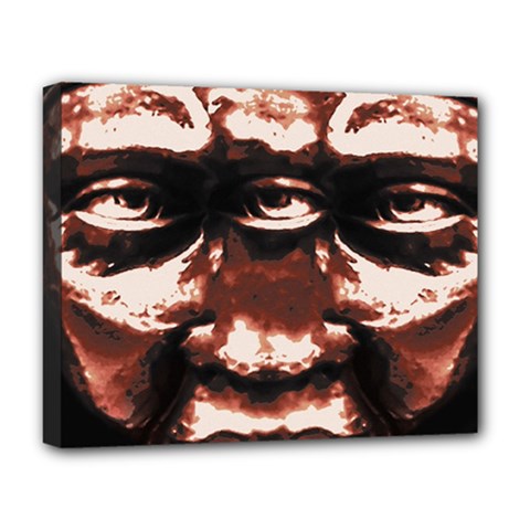 Creepy Head Portrait Artwork Deluxe Canvas 20  X 16  (stretched) by dflcprintsclothing