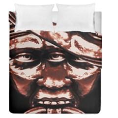 Creepy Head Portrait Artwork Duvet Cover Double Side (queen Size) by dflcprintsclothing