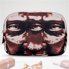 Creepy Head Portrait Artwork Make Up Pouch (small)