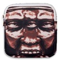 Creepy Head Portrait Artwork Mini Square Pouch View1