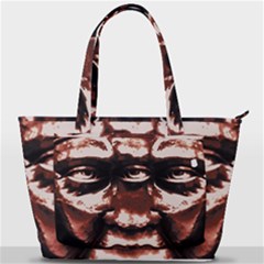 Creepy Head Portrait Artwork Back Pocket Shoulder Bag  by dflcprintsclothing